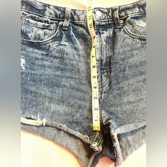Wild Fable Denim Distressed Highest Rise Cutoff Women's Shorts Size 10 - Picture 15 of 15